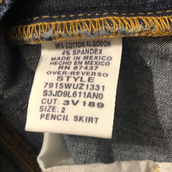 Polo Ralph Lauren Denim Pencil Skirt-size -2 - Picture 10 of 16
